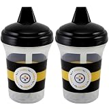 Baby Fanatic NFL Pittsburgh Steelers Baby Fanatic 2-Pack Sippy Cups