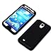 Galaxy S4 Case, Tradekmk(TM) Latest Fashion Hot Sale Hybrid Hard Soft Combo Three-in-one Durable Bumper Armor Back Case Cover Protector Compatible with Samsung Galaxy S4 i9500[+Stylus+Screen Protector+Cleaning Cloth]-(Black)