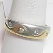 14K Two-Tone Gold Man's Diamond Band