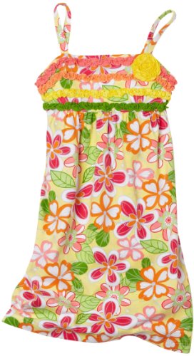 Hartstrings Girls 7-16 Big Girls Printed Knit Dress, Daisy Print, 8