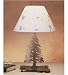 22 Inch H Pine Tree With Foliage Paper Table Lamp Table Lamps