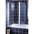 Schulte D1653 Badewannenfaltwand Badewannenaufsatz 2-tlg. 1150x1400, 2 Glasarten, 4 Profilfarben
