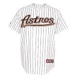 MLB Youth Houston Astros Rc Synthetic Replica Baseball Jersey,White/Black,Small