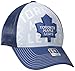NHL Toronto Maple Leafs Men's Face-Off Formation Structured Flex Cap, Small/Medium, Blue