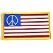 Peace~ Peace Sign~ Peace Sign Patch~ #1~ American Flag~ Approx 3.5" x 2"