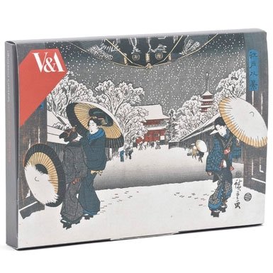 Japanese Woodblocks Pack of 12 Luxury Christmas Cards||RF10F