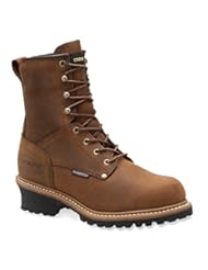 Shoes: Carolina Mens 8" Waterproof Insulated Logger, Copper, 11.5 EE US - CAROLINA