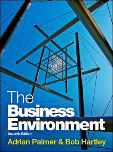 Business Environment by Palmer, Adrian, Hartley, Bob [McGraw Hill Higher Education,2011] [Paperback] 7th Revised edition