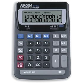 Aurora DT85V Desktop Calculator (Large Heavy Duty Model)
