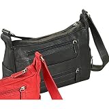 51W%2BeXctVmL._SL160_ - G. A. L.  Smooth Front Pocket Leather Handbag - leather-clutch-purse