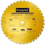 Kempston 99520 10-Inch by 40 Tooth Professional Thin Kerf General Purpose Blade with 5/8-Inch Arbor and Teflon Coating