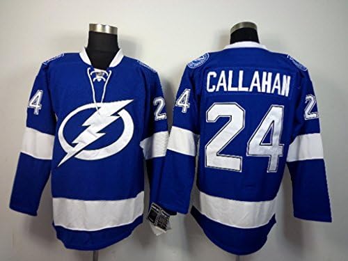 Men's Ryan Callahan #24 Hockey Jersey Blue XXL