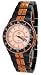 Oniss #ON8103-LRG Women's Midsize Rose Gold Trim Black Ceramic Watch