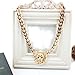 Fashion Lion Head Gold Tone Necklace Chunky Choker Chain Pendant