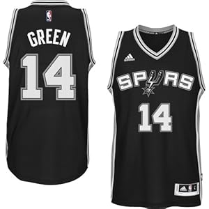 Danny Green San Antonio Spurs adidas 2014-15 New Swingman Road Jersey - Black