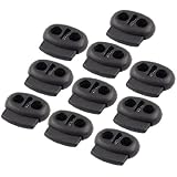 Luggage Spring Stopper Double Holes Cordlocks 10 Pcs