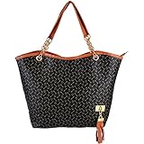 niceeshop Fashion Stripe Single Shoulder Canvas Bag Women Handbag (Blue White)