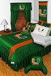 NCAA Miami Hurricanes - 4pc BEDDING SET - Twin/Single Size