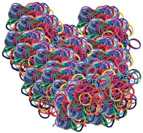 RUBBER BAND LOOM KIT WITH CASE - Rainbow Color Silicone, Latex Free Rubber Bands - Hours of Fun for Boys & Girls making Friendship Bracelets, Arts, and Crafts - Great Toy for beginners - MONEY BACK GUARANTEE.