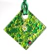 Handmade Millefiori Murano Glass Pendant - Amy Green/Gold