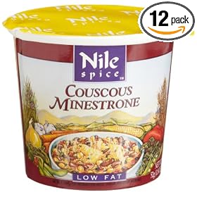 Nile Spice Couscous Minestrone, Low Fat, 1.8-Ounce Cups (Pack of 12)