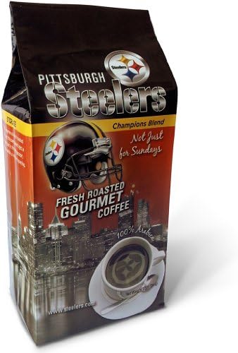 Pittsburgh Steelers "Champions Blend" Gourmet Coffee Decaffeinated, (Ground) 12-Ounce Bag