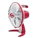 Hunter 90313 Retro High-Performance Oscillating 12-Inch 3-Speed Table Fan, Red and Chrome