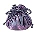 Drawstring Jewelry Pouch - Silk Jacquard (Orchid)
