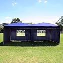 Palm Springs 10 x 20 Pop-up BLUE Canopy w/ 6 Side Walls EZ to set up