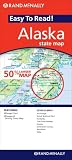 Alaska State Map (Rand McNally Easy to Read!)