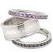 Baltimore Ravens Logo Crystal Stacked Ring Set