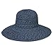 Wallaroo Hat Company Women’s Scrunchie Sun Hat – UPF 50+ Sun Protection, Packable and Adjustable Sizing for Medium Crown Sizes – Sun-Smart Hat for Travel, Poolside, Everyday (Navy/White Dots)