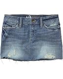 BULLHEAD Medium Blue Destroy Denim Skirt
