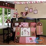Boutique Brand New GEENNY LadyBug Flower 13PCS CRIB BEDDING SET