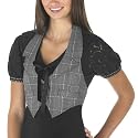 Anna Sui for Target&reg; Acrylic Glencheck Plaid Vest - Black/Gray