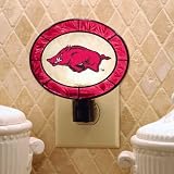 NCAA Arkansas Razorbacks Art-Glass Nightlight