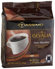 Cheapest Gevalia Swiss Hazelnut Coffee Medium  16 Count T Discs for Tassimo Coffeemakers Pack of 2  Amazon Frustration Free Packaging