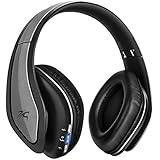 Sentey Bluetooth Headphones with Microphone Wireless Improved Audio Driver Audiophile, Hard Carrying Case and Audio Cable Included 30 Feet Range Ls-4560 H9 Pro Version
