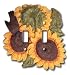 Sunflower Kitchen Decor Double Switch Plate Cover