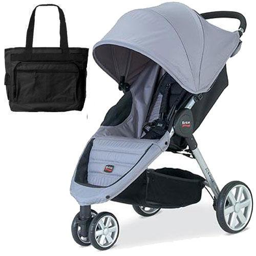 Britax U341828 - B-Agile Stroller - Granite with Diaper Bag photo