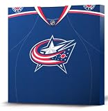 NHL Columbus Blue Jackets Dark Jersey Canvas Print (20 x 20)