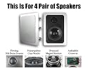 MA Audio MAQ-541-18PKG Home Theater In Wall Surround Sound Speakers