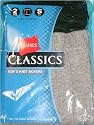 Hanes - Boys 2-Pack Knit Boxers, Size XS = 2/4, Size S = 6/8, Size M = 10/12, Size L = 14/16, Size XL = 18/20, Grey, Dark Green