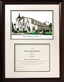 Santa Clara Broncos Framed Scholar Diploma Frame with Lithograph