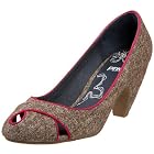 Pink Studio Women's Billy Peep Toe Pump