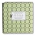 SwaddleDesigns Large Receiving Blanket, Ultimate Swaddle for Baby Boys, Girls, Softest US Cotton Flannel, Best Shower Gift, MADE in USA, Brown Mod Circles on Lime, Mom’s Choice Winner,Lime Green and Brown,42