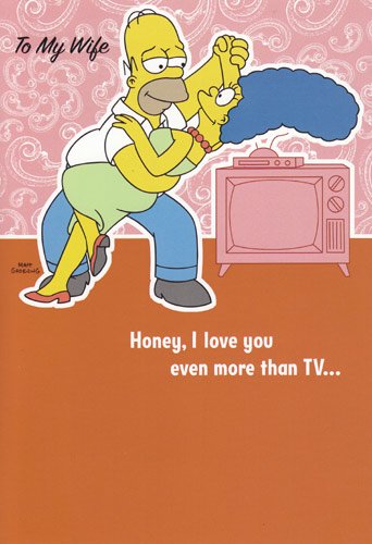 Simpsons Valentine's Day Card