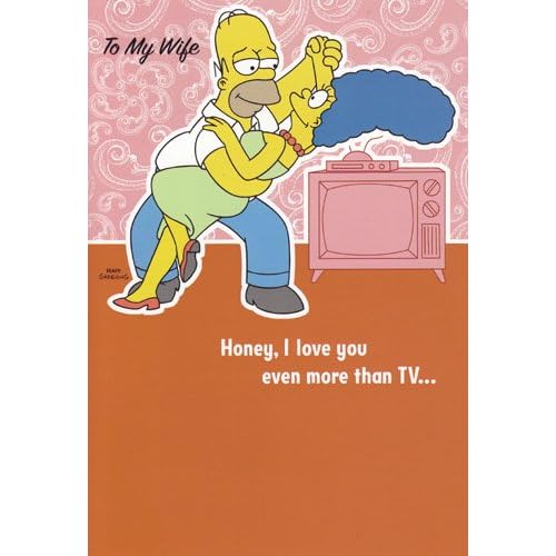 Simpsons Valentines Card