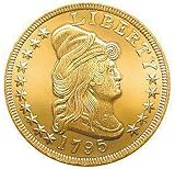 1795 $5 Gold Half Eagle Replica Coin