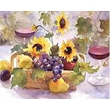 Magic Slice Non-Slip Flexible Cutting Board, Gourmet Size 12" x 15", Summer Wine by Judy Buswell